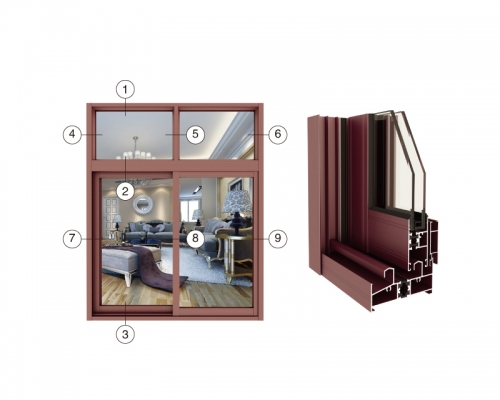 GR80B断桥隔热推拉窗系列