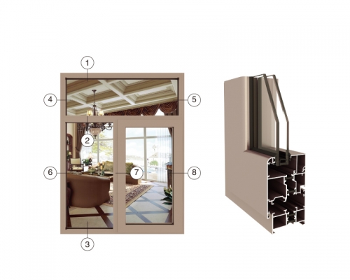 GR55断桥隔热平开窗系列