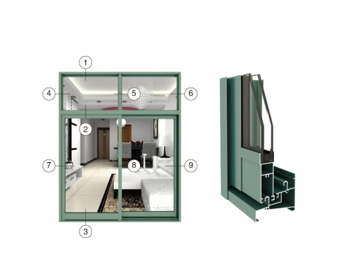 断桥铝推拉窗